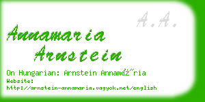 annamaria arnstein business card